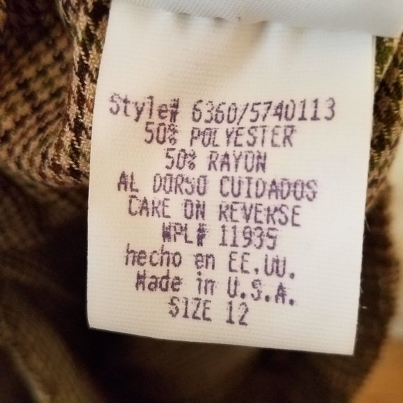 Girls size 12 Houndstooth skirt - Picture 6 of 8